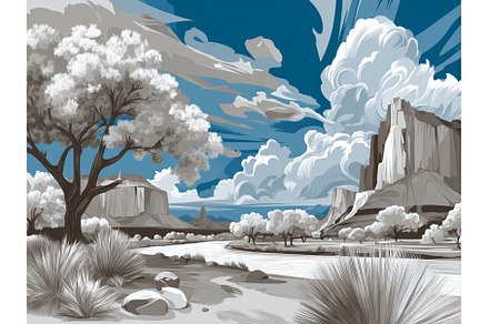 Red rocks and blue sky combine to, a Nature Photo by ZinetroN