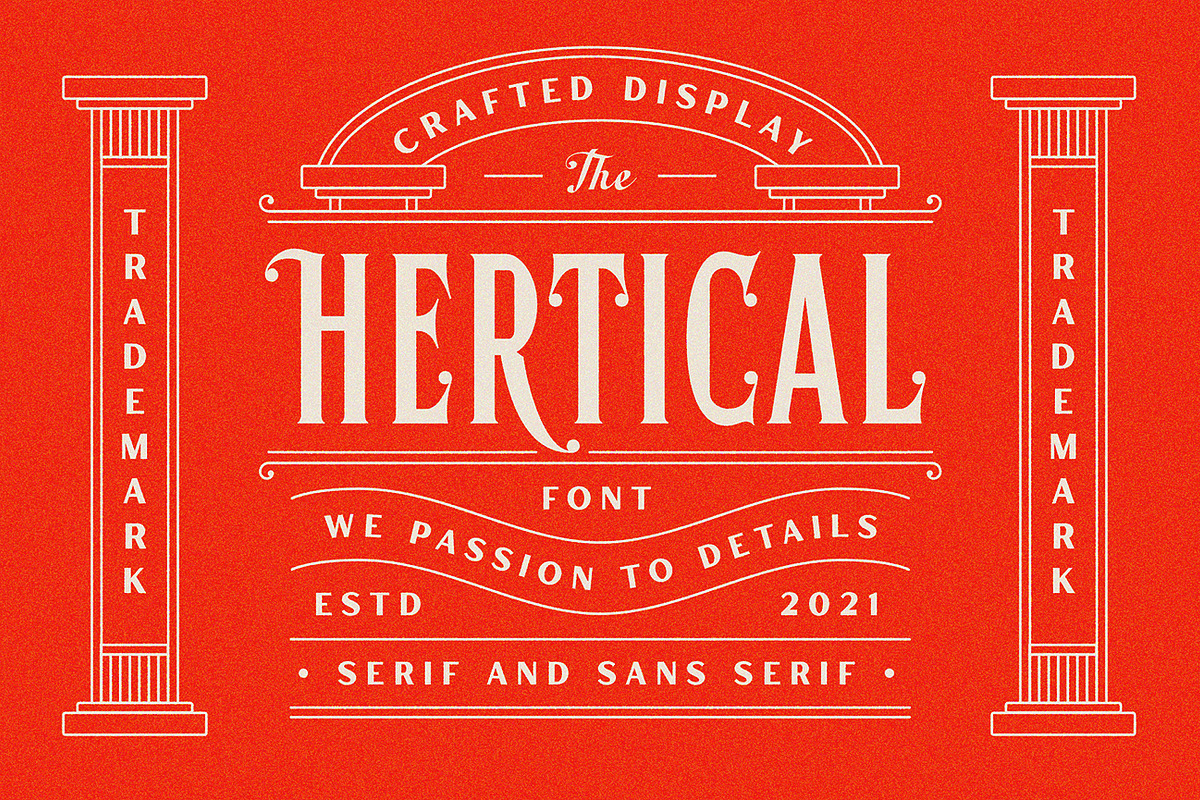 Hertical - Crafted Display Font, a Sans Serif Font by Edignwn Type (Photo 1 of 11)