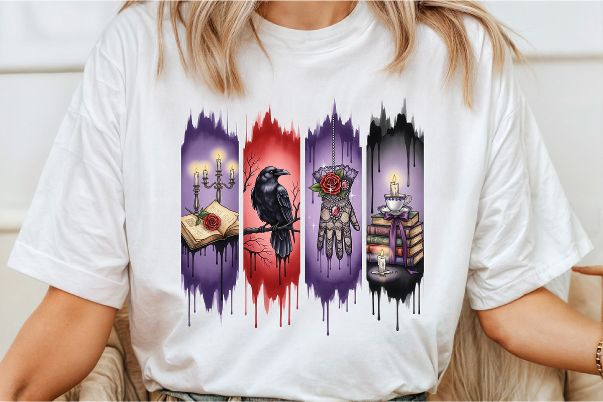 Magical Book Gothic Raven PNG, an Illustration by DreamCafeArt (Photo 5 of 6)