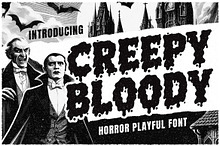Creepy Bloody a Playful Horror Font