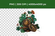 Watercolor St Patrick’s Day Clipart, a Seasonal Illustration by InkyQueenArt (Thumbnail 2 of 5)