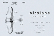 Airplane Patent, an Illustration by Nordic Designs (Thumbnail 1 of 3)