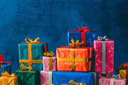 86 Gift boxes with ribbons and bows, a Holiday Photo by Handmadefont (Thumbnail 19 of 90)
