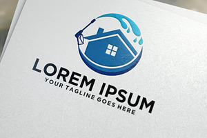 Clean House Service Logo Design