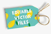 Lemon Seamless Vector Patterns Pack, a Pattern Graphic by Greek fonts by nantia.co (Thumbnail 2 of 8)