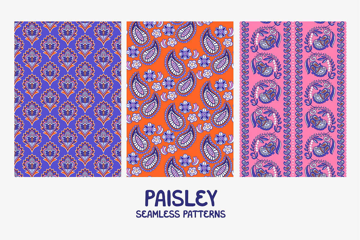 PAISLEY | graphics set, a Pattern Graphic by Nastya Tkachova (Photo 4 of 8)