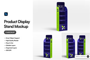 Product Display Stand Mockup, an Advertising Mockup by SLAB! Design