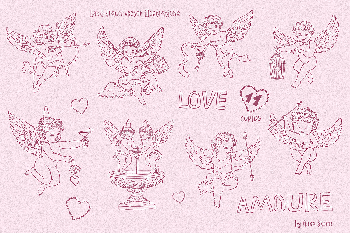Whimsical Romance. Hand-Drawn Doodle, an Object Graphic by Designwork (Photo 2 of 11)