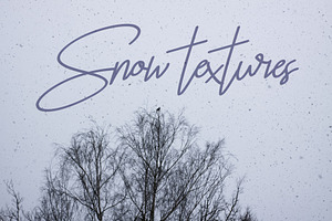 Snowfall textures and overlays