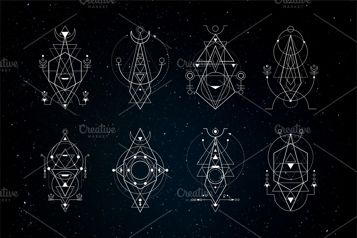 Sacred Geometry : Totem Style Bundle, an Illustration by azhartz (Photo 5 of 5)