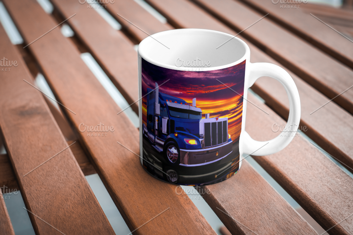 Template art, Semi Truck, a Poster Template by Boho Pixel Dust (Photo 5 of 6)
