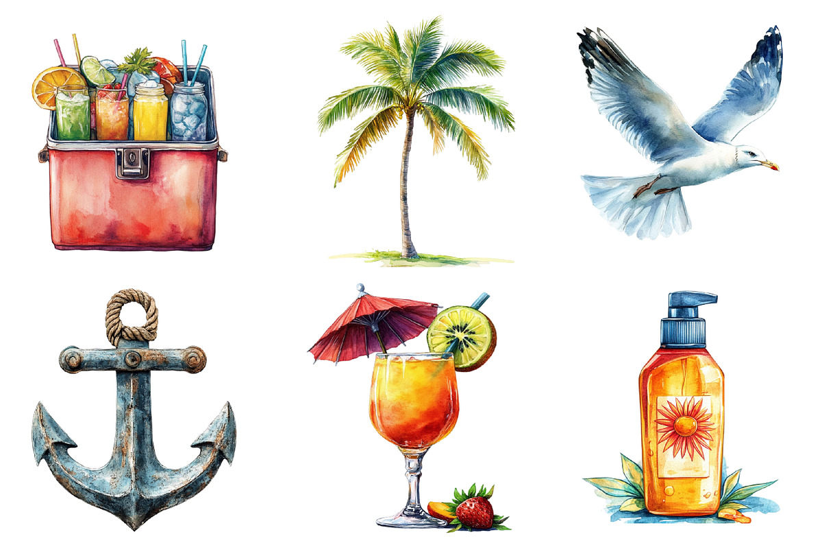 Scenery Beach Sea Summer PNG, an Illustration by SinaCreation (Photo 2 of 5)