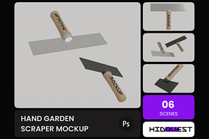 Hand Garden Scraper Mockup