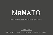 Menato, a Sans Serif Font by Emdaduljs (Thumbnail 1 of 3)