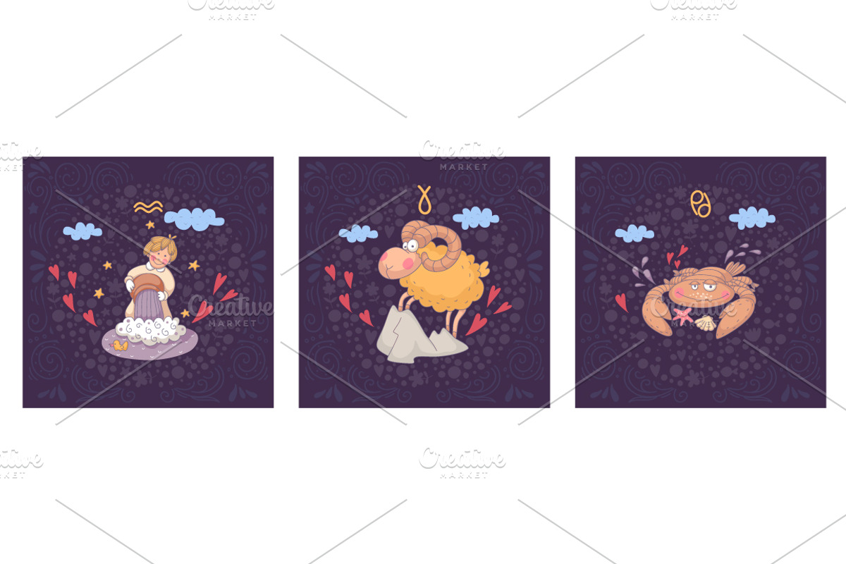 The 12 signs of the Zodiac, an Illustration by Blue Ink Studio (Photo 2 of 5)