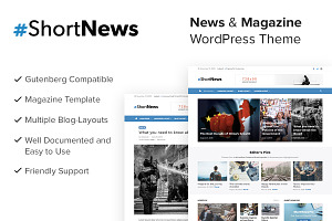 Short News WordPress Theme