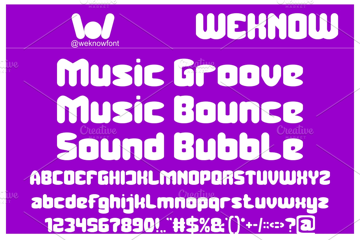 Music Thing, a Font by weknow (Photo 5 of 8)