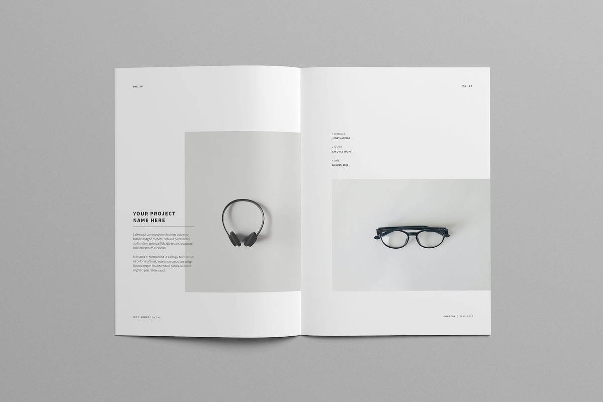 Minimal Portfolio, a Brochure Template by Meenom Templates (Photo 5 of 20)