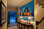 Cozy Winter House Night Background, a Holiday Photo by Aura Canyon HQ (Thumbnail 2 of 7)