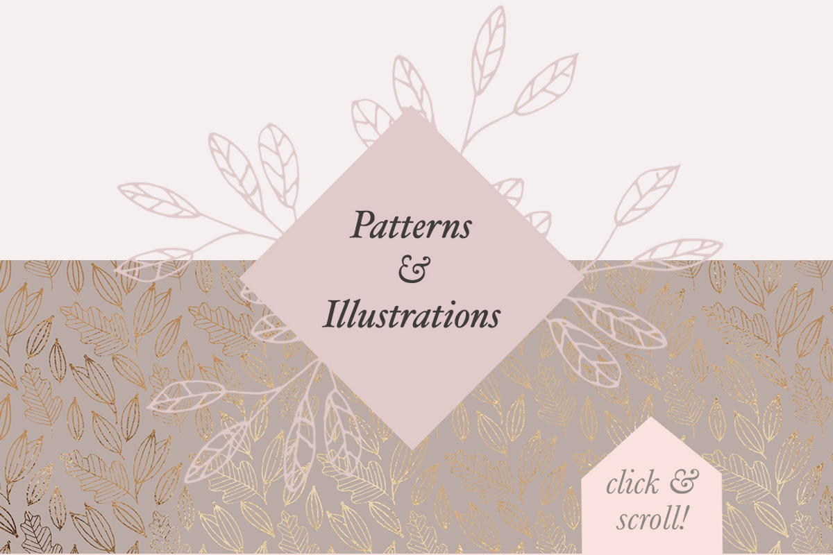 Subtle Gold Patterns & Illustrations, a Pattern Graphic by Laras Wonderland (Photo 5 of 11)