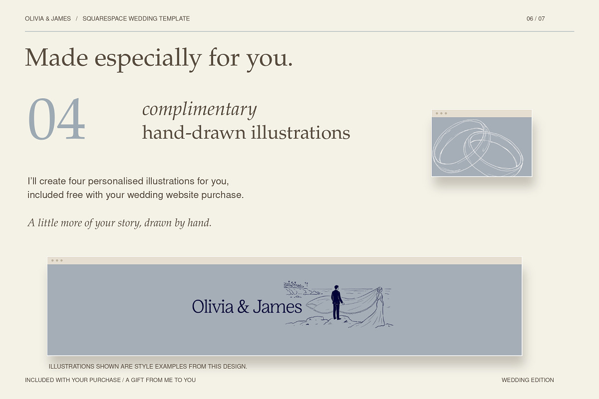 Squarespace Website for Weddings, a Squarespace Template by Layl Atelier (Photo 6 of 8)