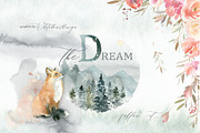 Dream - Fairy Watercolor Collection, an Animal Illustration by whiteheartdesign (Thumbnail 1 of 18)