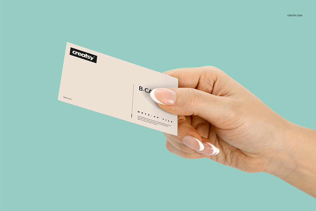 Business Cards Mockup Hands Edition, a Business Card Template by creatsy5 (Photo 4 of 16)