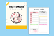 2025-26 Language Learning Planner, a Stationery Template by Designmela01 (Thumbnail 2 of 6)