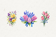 Watercolor Easter Clip Art II, a Seasonal Illustration by Patterns for Dessert (Thumbnail 3 of 6)