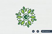 G letter leaf abstract flower logo, a Branding & Logo Template by mouze_art (Thumbnail 4 of 4)