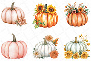 Autumn Flower Clipart, Fall Pumpkin, an Illustration by DreamPrint404 (Thumbnail 5 of 5)