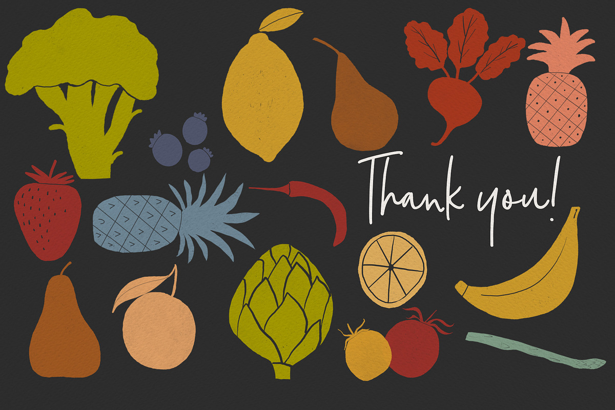 Fruit and Veggie Stamps, a Brush Add-On by Sweet Fig (Photo 9 of 9)