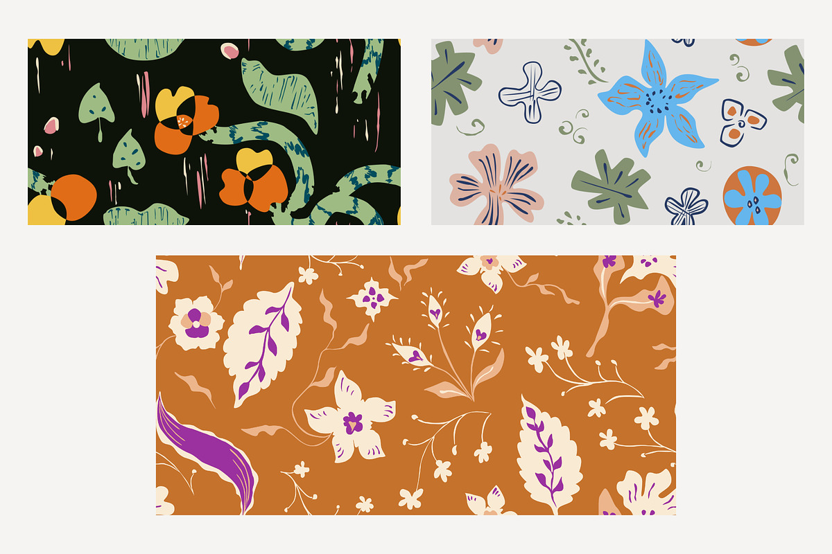 Abstract Floral Patterns, a Pattern Graphic by Trisuphat (Photo 7 of 8)