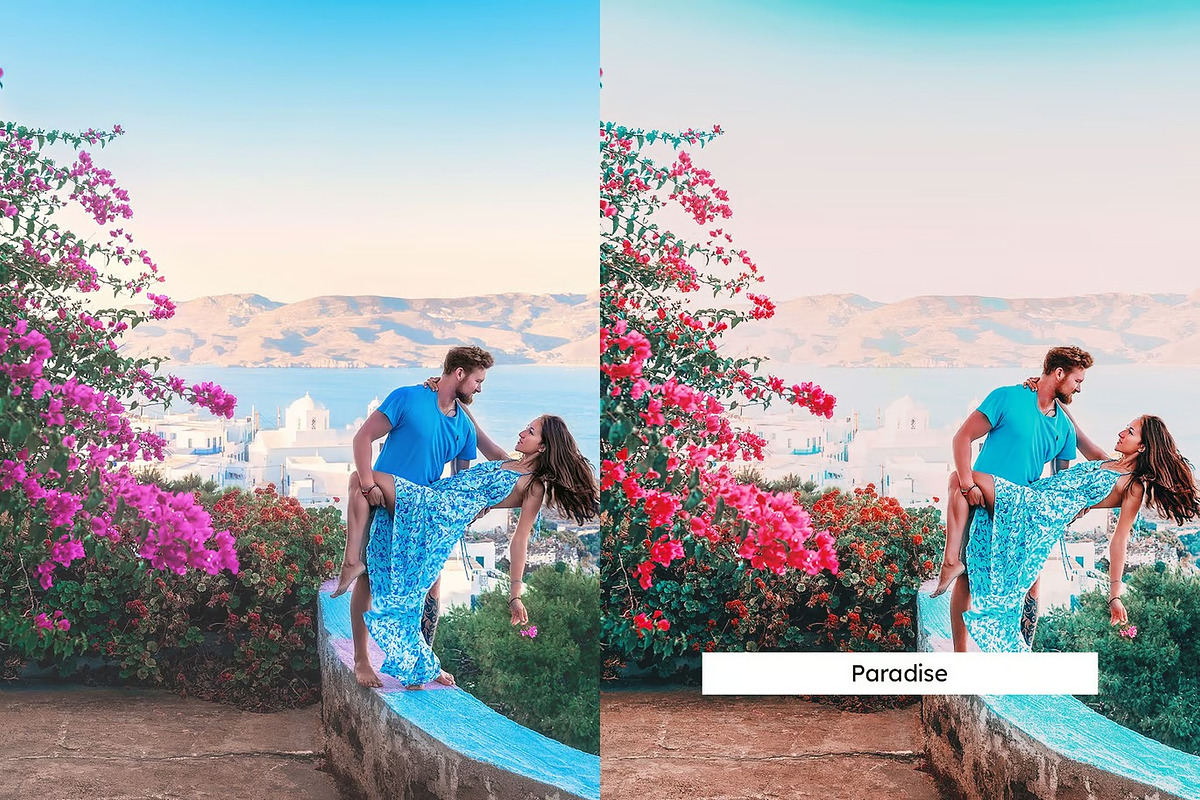 20 Mykonos Lightroom Presets & LUTs, a Preset Add-On by skybluecreative (Photo 7 of 10)