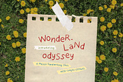 Wonderland Odyssey Crayon Messy Font, a Handwritten Font by Perplexitics (Thumbnail 1 of 6)