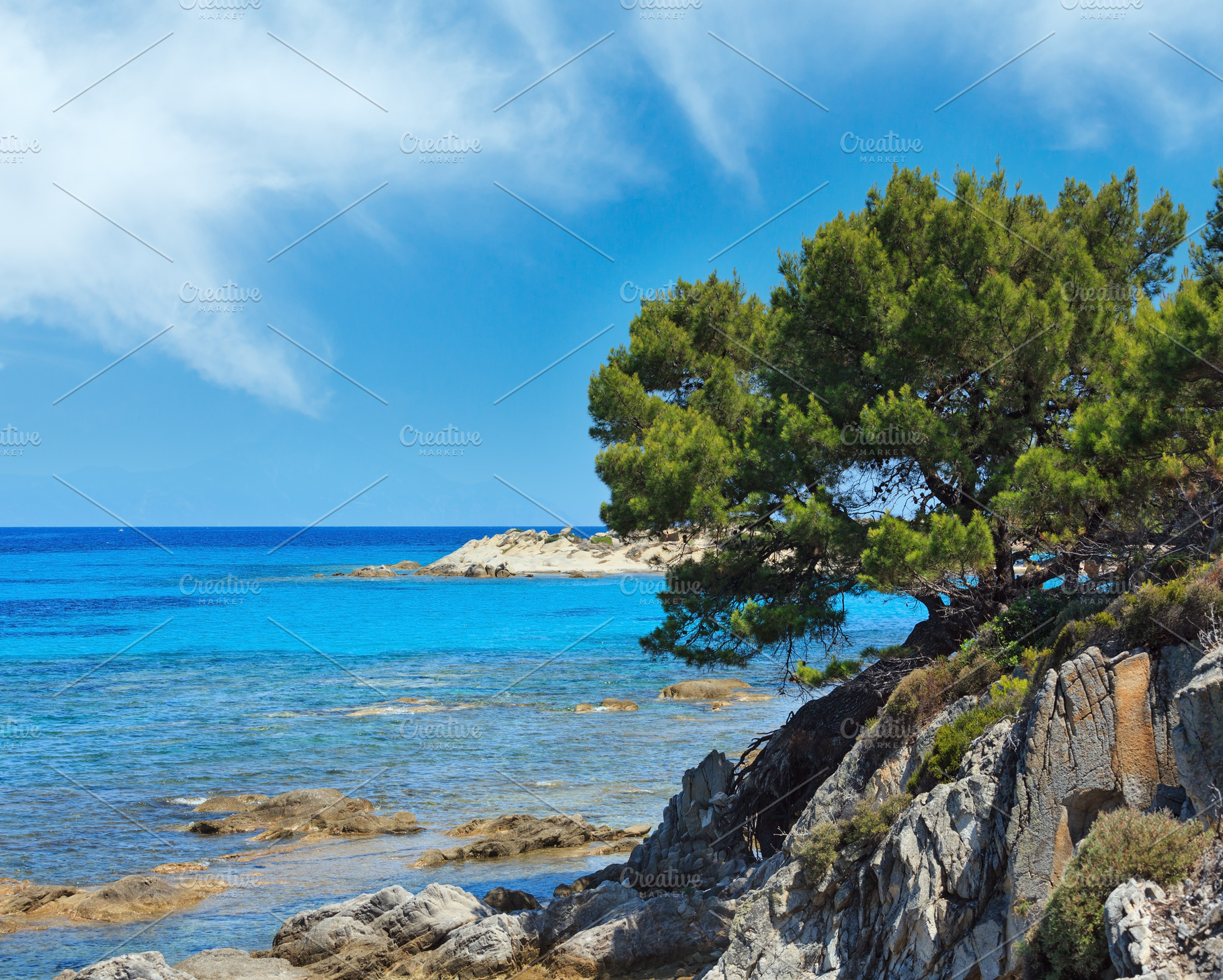 Aegean sea coast (Chalkidiki, Greece)., a Nature Photo by YuriyB