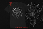 10 Bundle Dark Art Dragon Face, an Illustration by Morspective (Thumbnail 2 of 7)