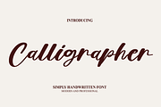 Calligrapher | Script Font, a Script Font by Scratchones (Thumbnail 1 of 8)