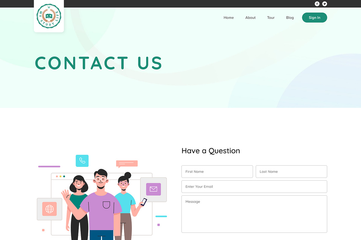 Education & Online Figma Template, a Templates & Theme by Neha Guleria (Photo 4 of 4)