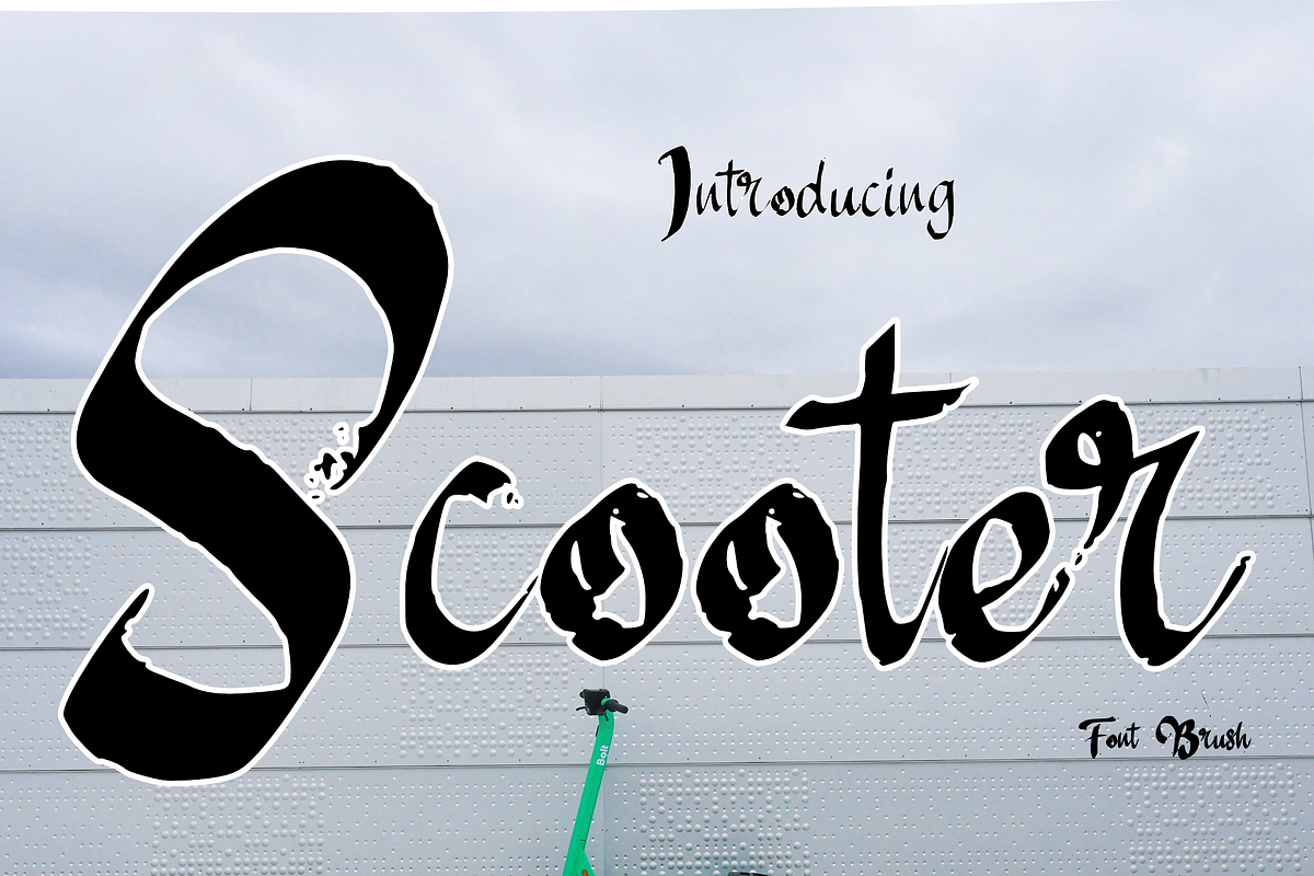 Scooter, a Script Font by cocodesign (Photo 1 of 6)