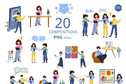 Co-Working Connections – Hand-drawn, a Work Illustration by CreativeValuation (Thumbnail 3 of 10)