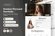 Starla – Student Portfolio Landing, a Landing Page Template by trabaskriya (Thumbnail 1 of 5)