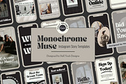 Monochrome Instagram Story Templates, a Social Media Template by Hell Yeah Designs (Thumbnail 1 of 10)