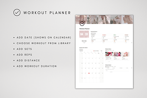 Notion Workout Tracker Editable