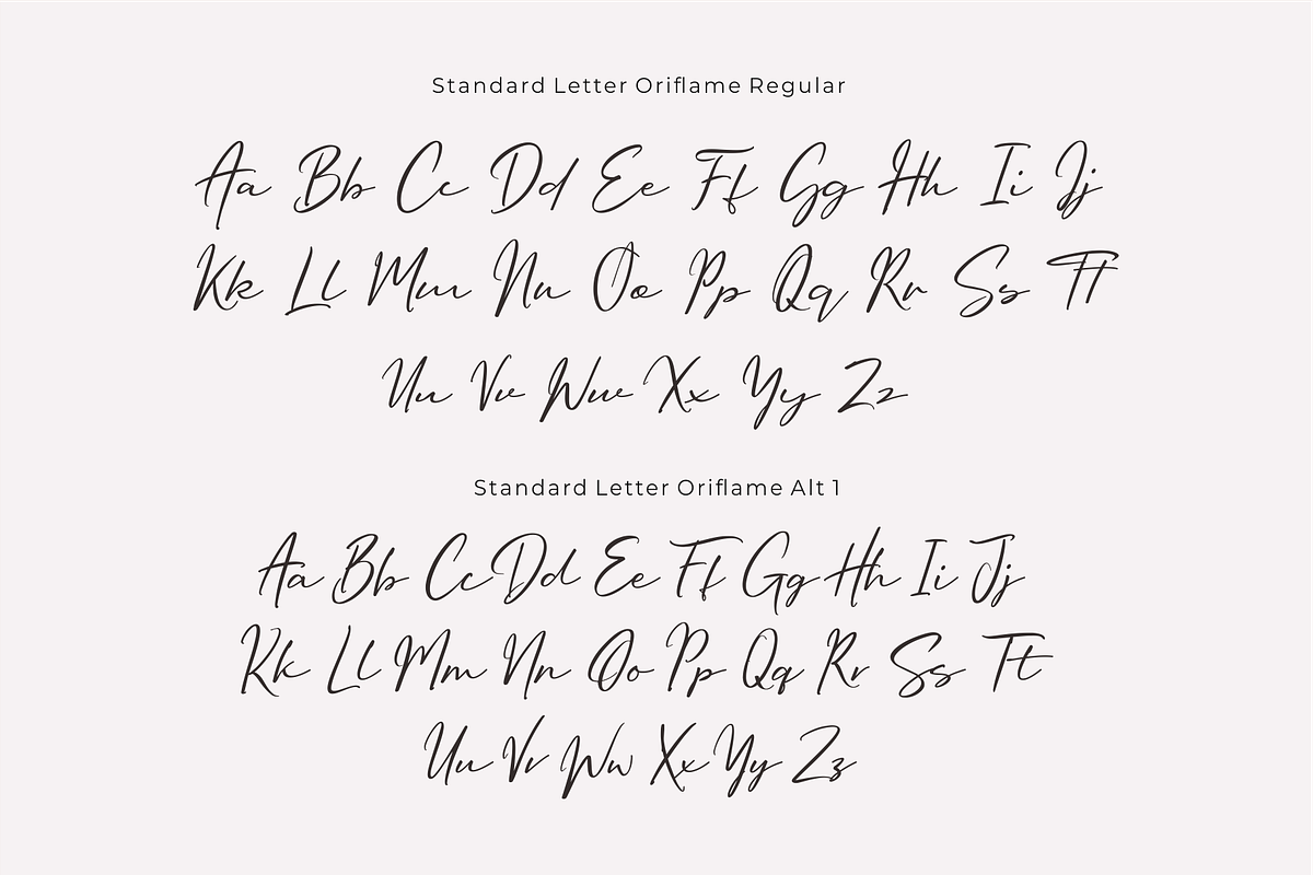 Oriflame Script Fonts, a Script Font by 50Fox (Photo 10 of 10)