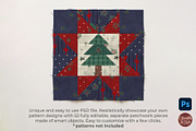 Christmas Tree Quilt Block Mockup, a Household Mockup by Ciranda Design (Thumbnail 3 of 10)