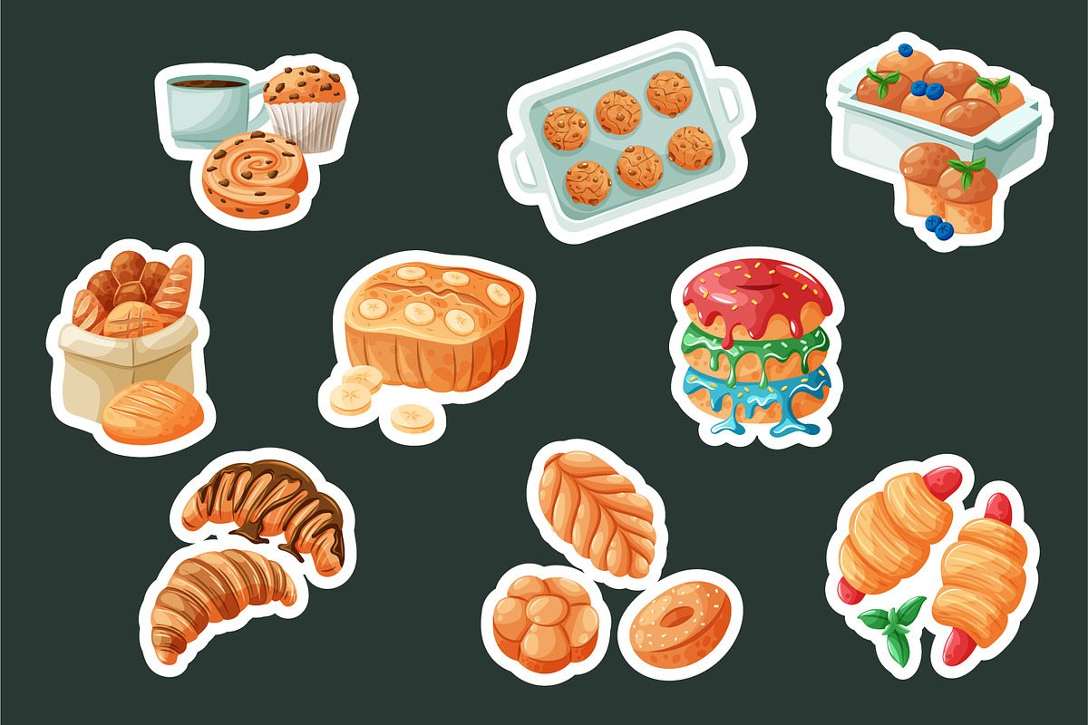 Bakery themed products, an Object Illustration by Thkatefox (Photo 4 of 4)