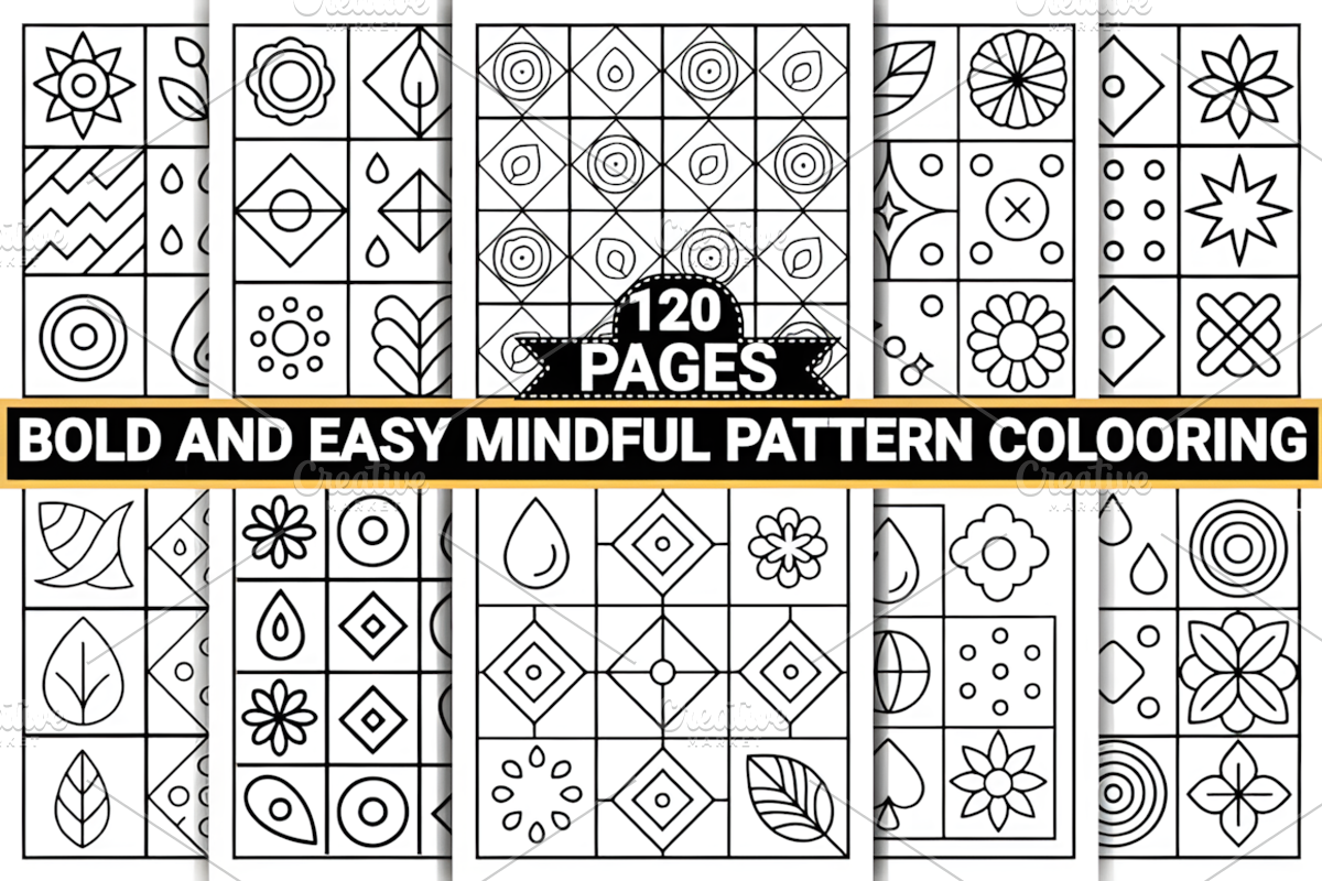 Bold and Easy Mindful Pattern, a Pattern Graphic by Coco Bloom (Photo 1 of 3)