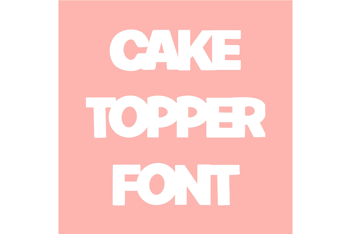 Cake Topper Joined Font, a Sans Serif Font by GC Laser Files (Photo 3 of 7)