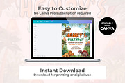 Dinosaur Birthday Canva Invitation, an Invitation Template by M9 Design (Thumbnail 3 of 4)